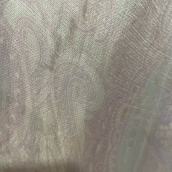 Roberta De Camerino silk stole. Baby pink with fine design. - Picture 7 of 7